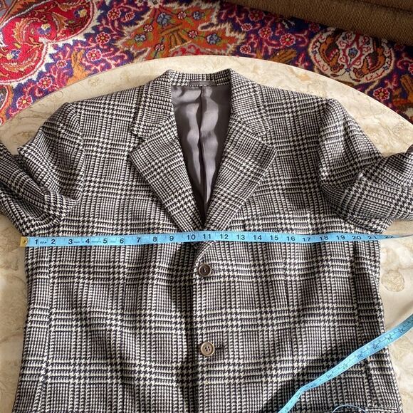 Nino Cerrutti 1881 Cashmere Houndstooth Blazer Made in Italy - Picture 11 of 13